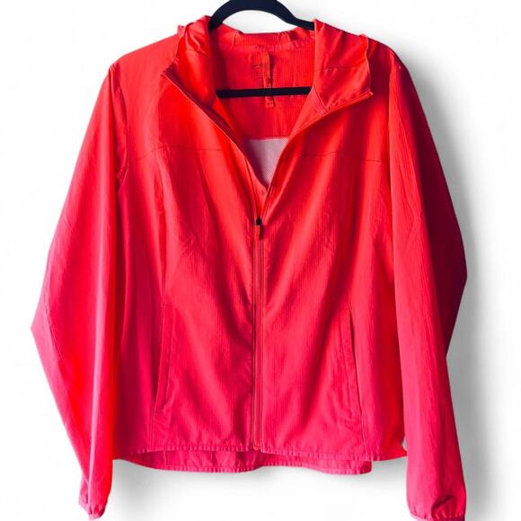 Bright pink large Brooks lightweight jacket Large Athletic workout running - Picture 1 of 3